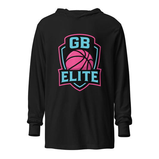 Performance | Hooded Long Sleeve T Shirt | GB Elite | Crest Logo
