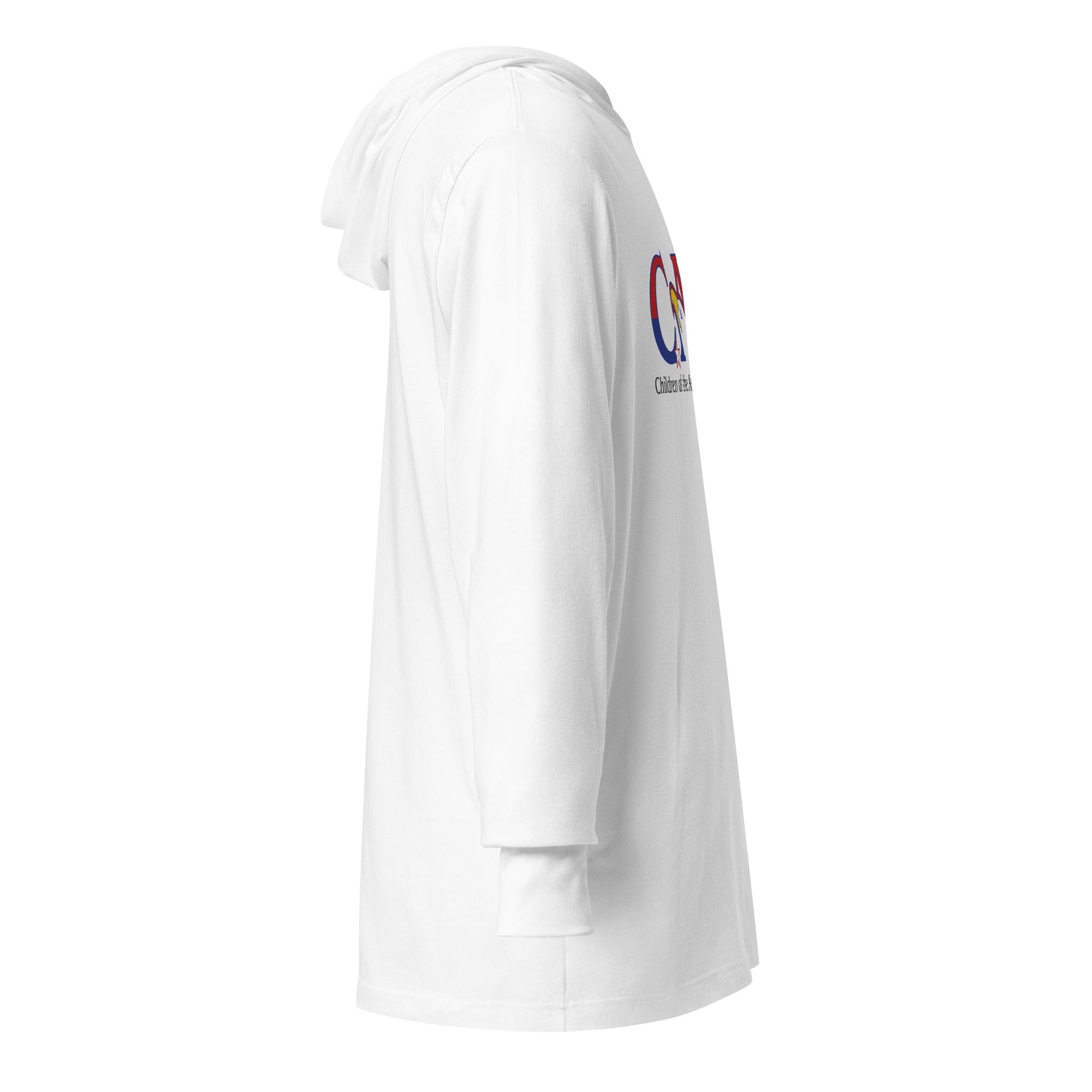 Performance | Hooded Long Sleeve T Shirt | Georgia State Society Children of the American Revolution | Mark Logo
