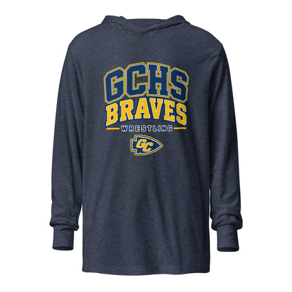 Performance | Hooded Long Sleeve T Shirt | Grant County High School Wrestling | Vanguard Logo