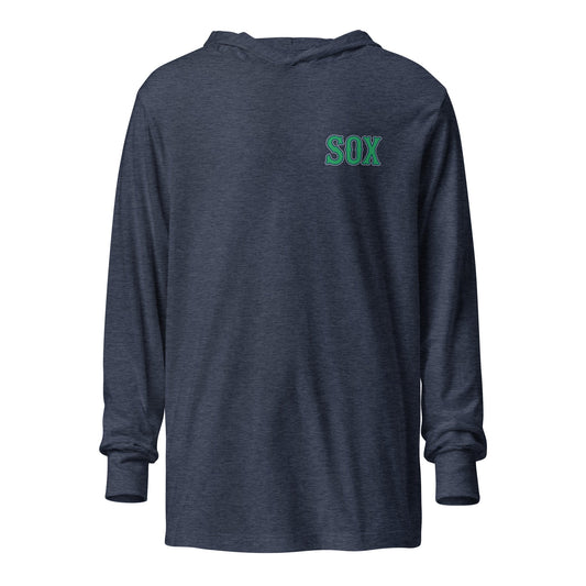 Performance | Hooded Long Sleeve T Shirt | Greenville Sox | Emblem Logo