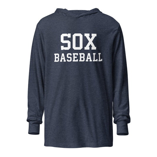 Performance | Hooded Long Sleeve T Shirt | Greenville Sox | Lettermark Logo