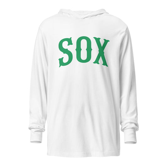 Performance | Hooded Long Sleeve T Shirt | Greenville Sox | Script Logo