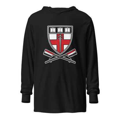 Performance | Hooded Long Sleeve T Shirt | Groton Girls Crew | Shield Logo