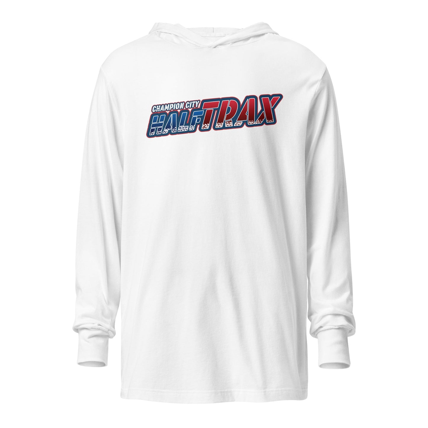 Performance | Hooded Long Sleeve T Shirt | Half Trax Baseball | Alt Logo