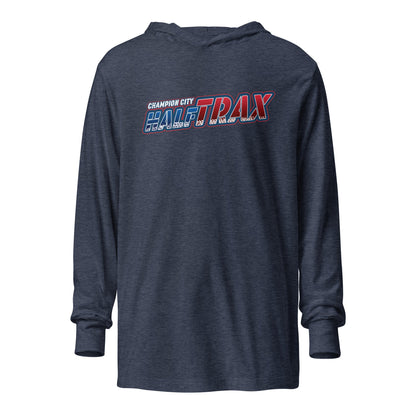Performance | Hooded Long Sleeve T Shirt | Half Trax Baseball | Alt Logo