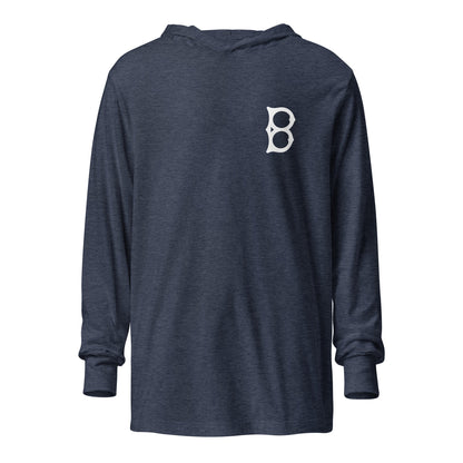 Performance | Hooded Long Sleeve T Shirt | Hamilton Bulldogs | B-Mark Logo