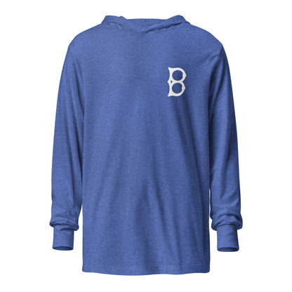 Performance | Hooded Long Sleeve T Shirt | Hamilton Bulldogs | B-Mark Logo