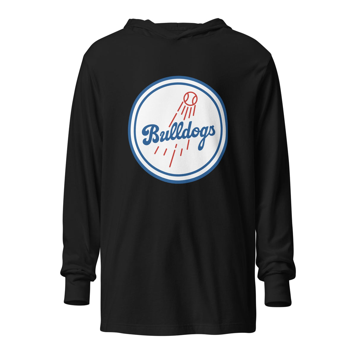 Performance | Hooded Long Sleeve T Shirt | Hamilton Bulldogs | Badge Logo