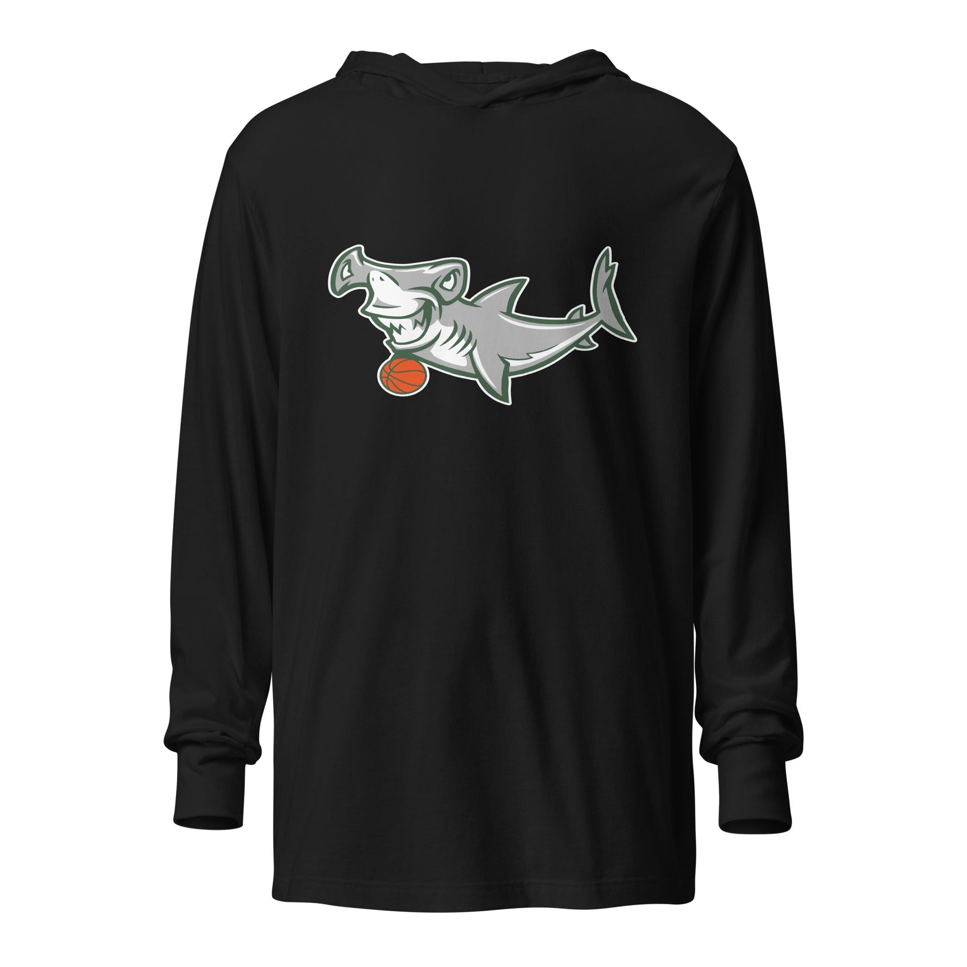 Performance | Hooded Long Sleeve T Shirt | Hammerheads Basketball | Alt Logo