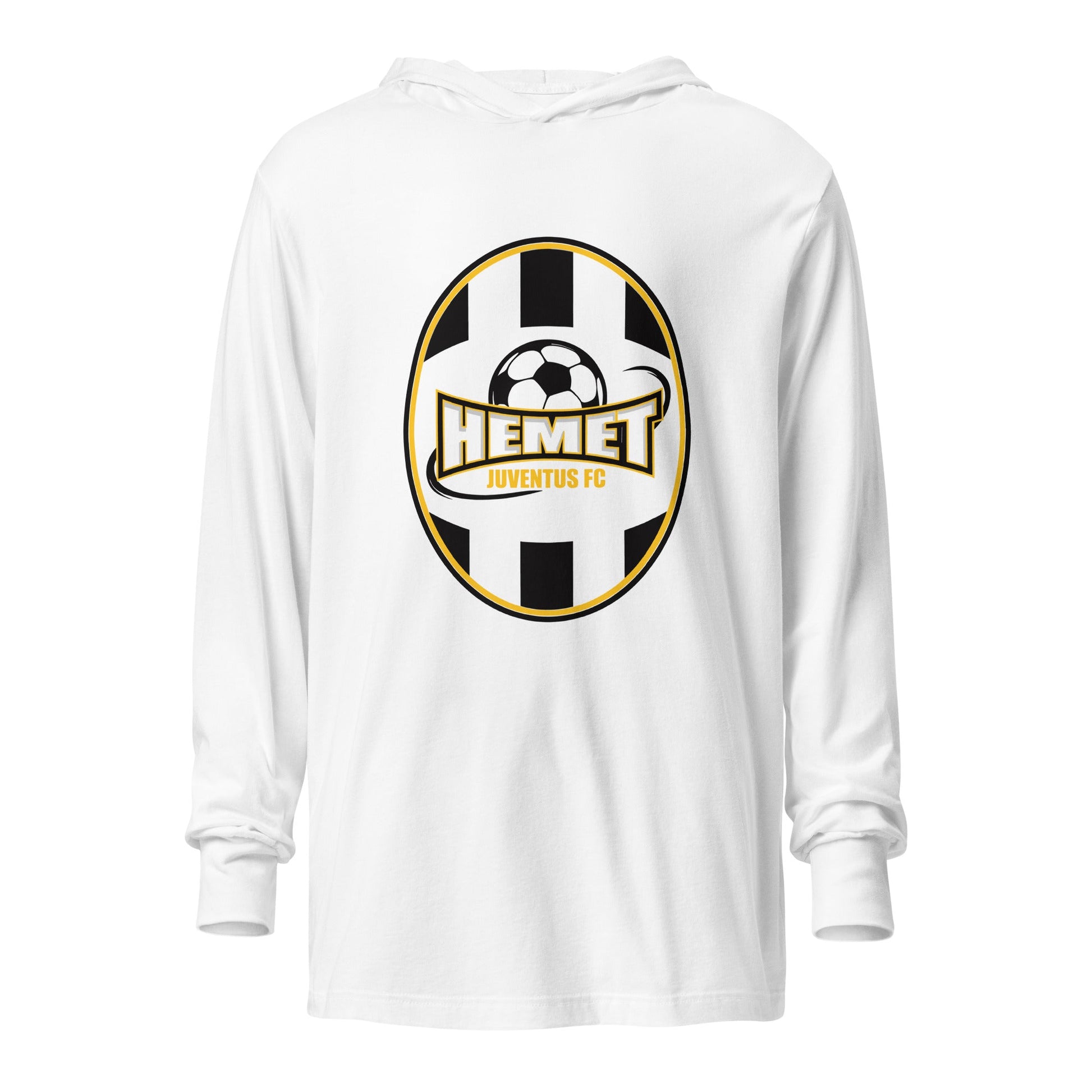 Performance | Hooded Long Sleeve T Shirt | Hemet Juventus | Crest Logo
