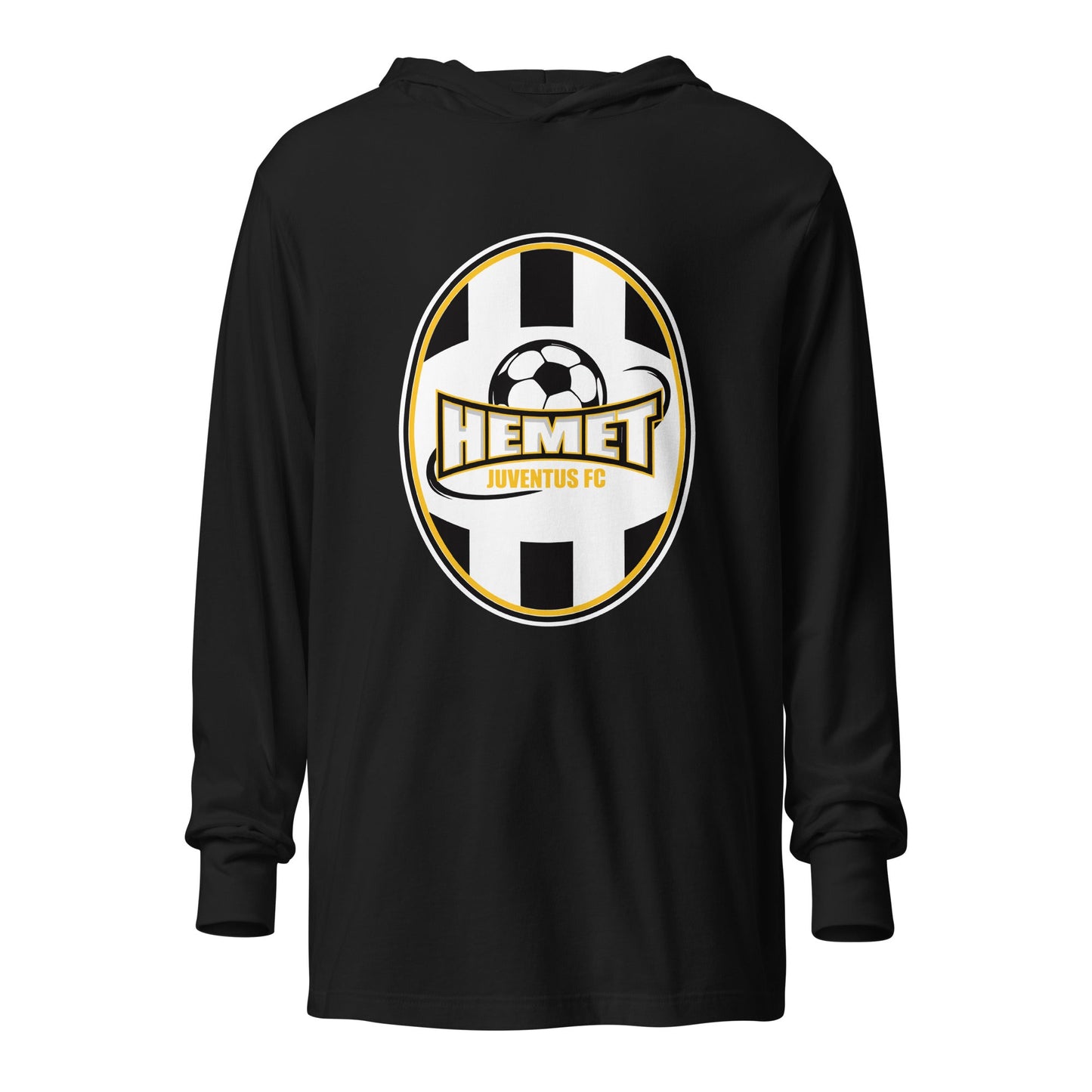 Performance | Hooded Long Sleeve T Shirt | Hemet Juventus | Crest Logo
