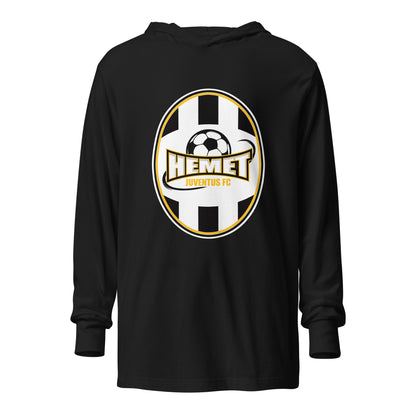 Performance | Hooded Long Sleeve T Shirt | Hemet Juventus | Crest Logo