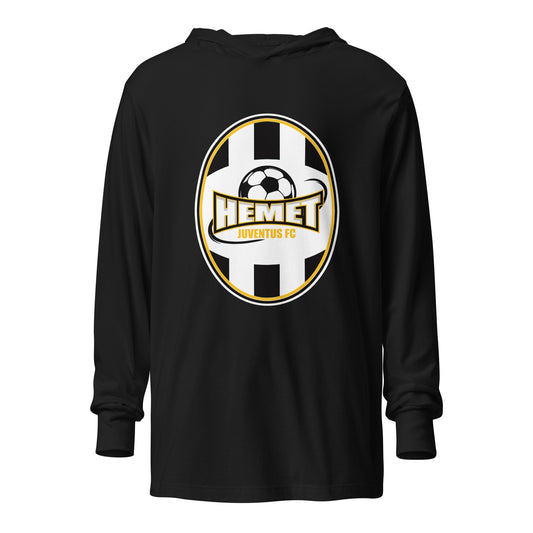 Performance | Hooded Long Sleeve T Shirt | Hemet Juventus | Crest Logo