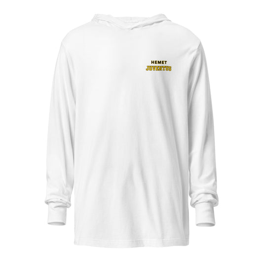 Performance | Hooded Long Sleeve T Shirt | Hemet Juventus | Modern Script Logo