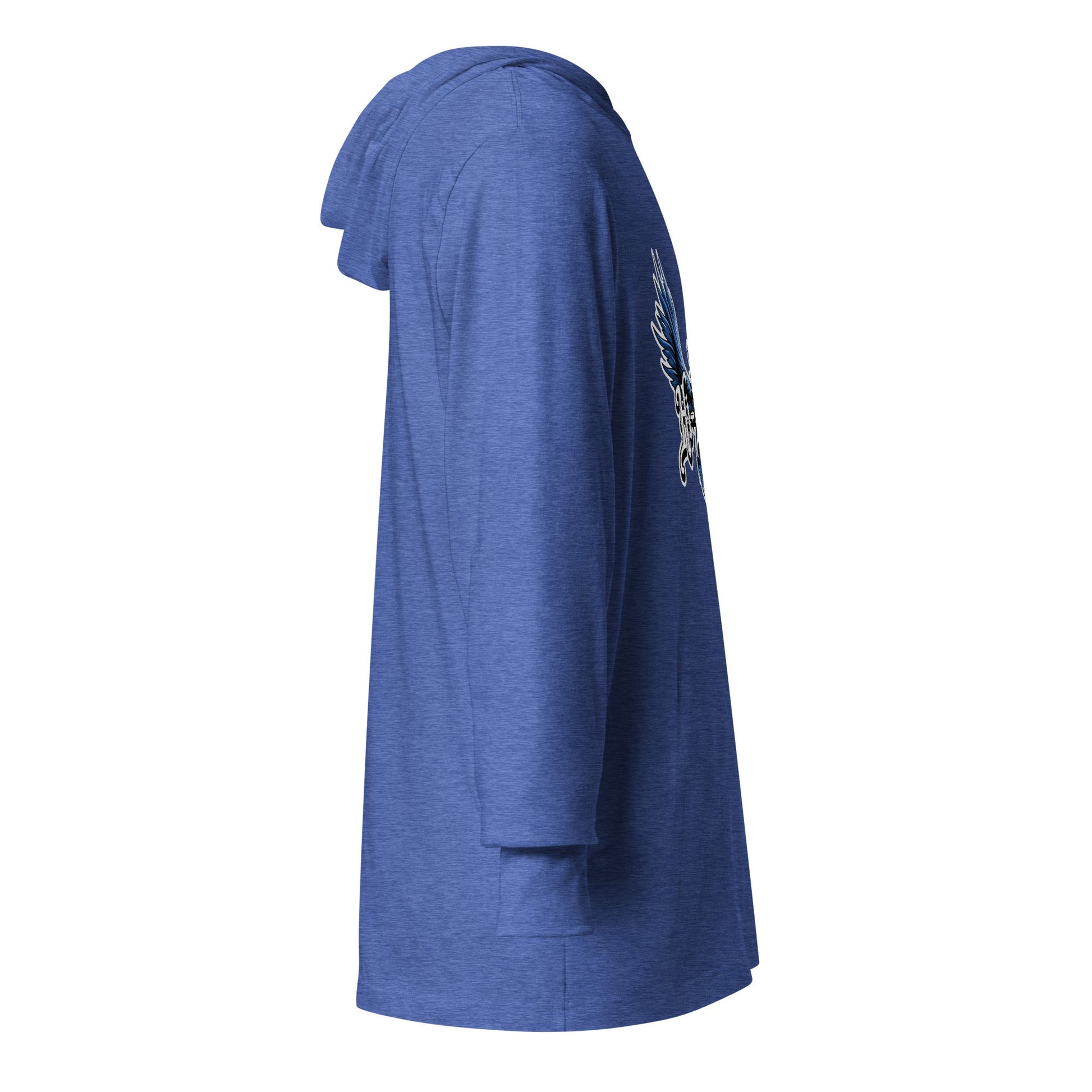 Performance | Hooded Long Sleeve T Shirt | Hi - Lyfe Basketball | Wings Logo