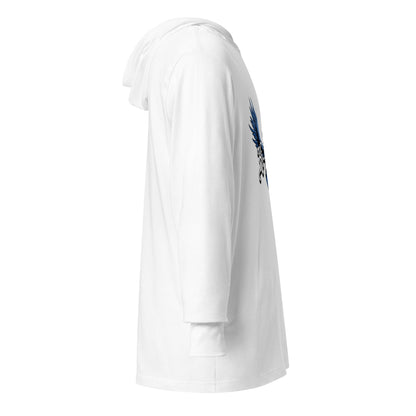 Performance | Hooded Long Sleeve T Shirt | Hi - Lyfe Basketball | Wings Logo