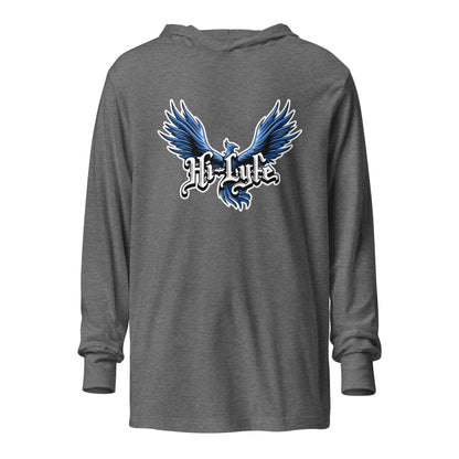 Performance | Hooded Long Sleeve T Shirt | Hi - Lyfe Basketball | Wings Logo