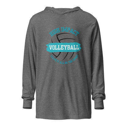 Performance | Hooded Long Sleeve T Shirt | High Impact VBC | Classic Logo