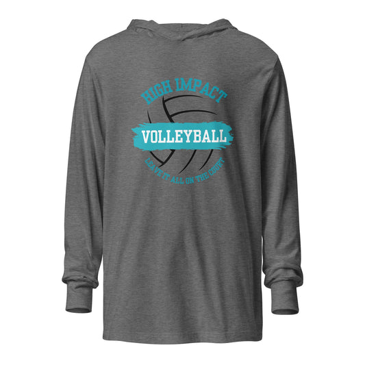Performance | Hooded Long Sleeve T Shirt | High Impact VBC | Classic Logo