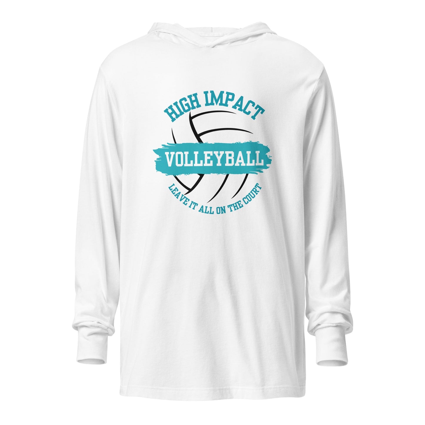 Performance | Hooded Long Sleeve T Shirt | High Impact VBC | Classic Logo