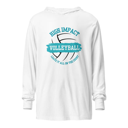 Performance | Hooded Long Sleeve T Shirt | High Impact VBC | Classic Logo