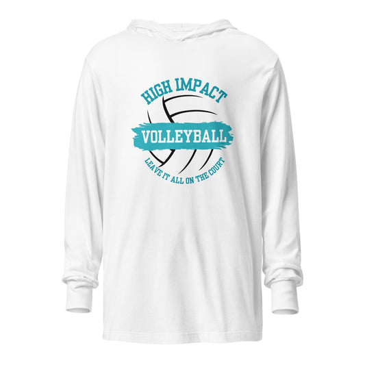 Performance | Hooded Long Sleeve T Shirt | High Impact VBC | Classic Logo