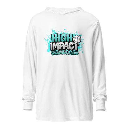 Performance | Hooded Long Sleeve T Shirt | High Impact VBC | Modern Script Logo