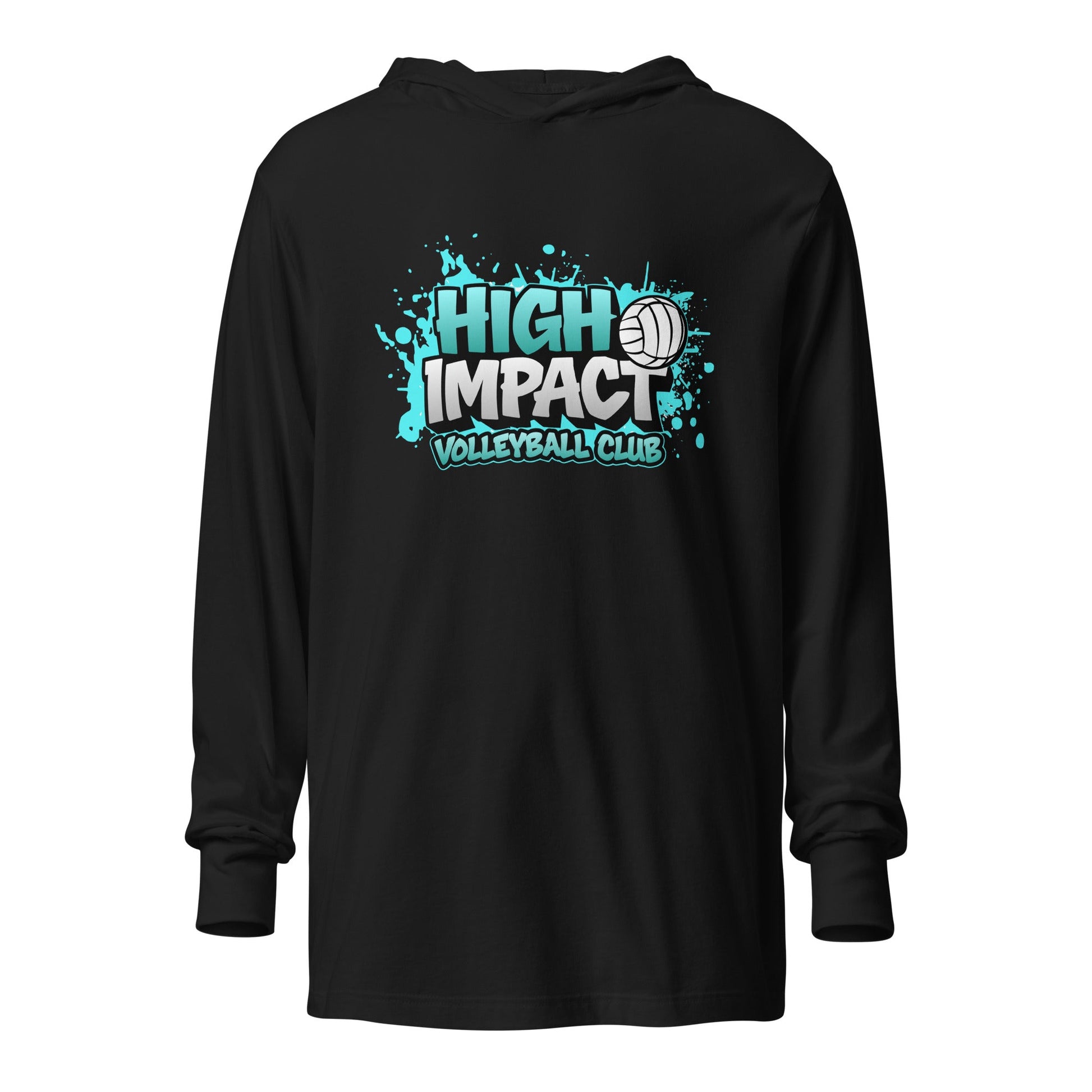 Performance | Hooded Long Sleeve T Shirt | High Impact VBC | Modern Script Logo