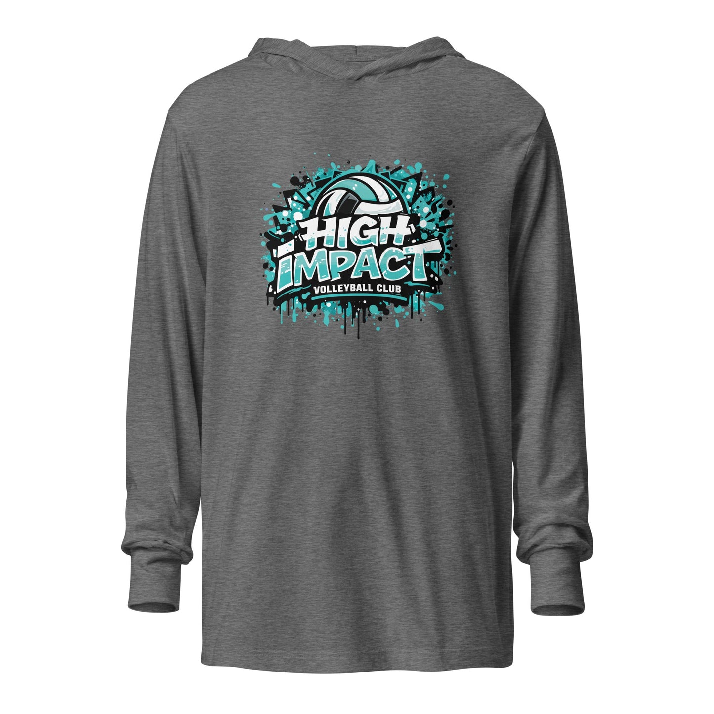 Performance | Hooded Long Sleeve T Shirt | High Impact VBC | Splash Logo