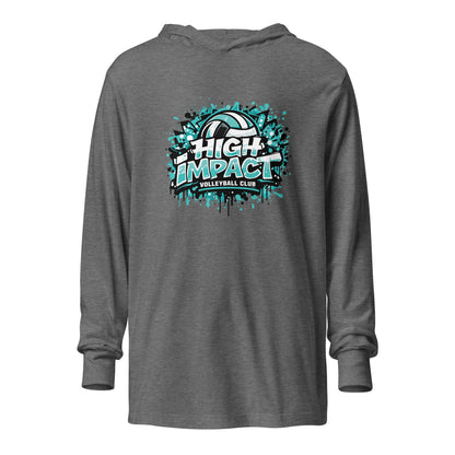 Performance | Hooded Long Sleeve T Shirt | High Impact VBC | Splash Logo