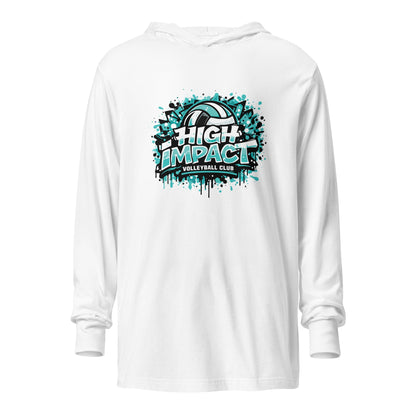 Performance | Hooded Long Sleeve T Shirt | High Impact VBC | Splash Logo