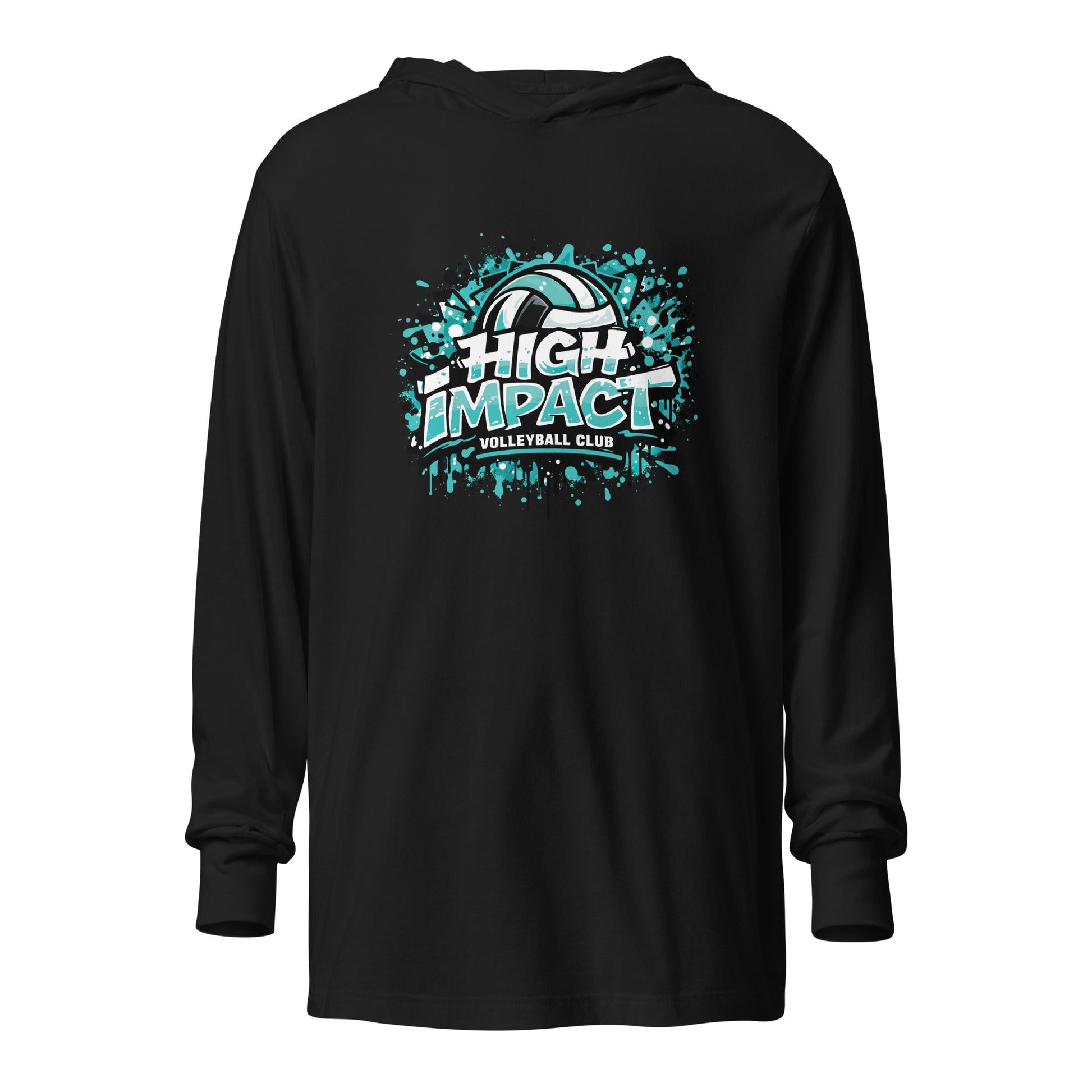 Performance | Hooded Long Sleeve T Shirt | High Impact VBC | Splash Logo