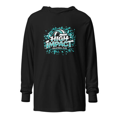 Performance | Hooded Long Sleeve T Shirt | High Impact VBC | Splash Logo