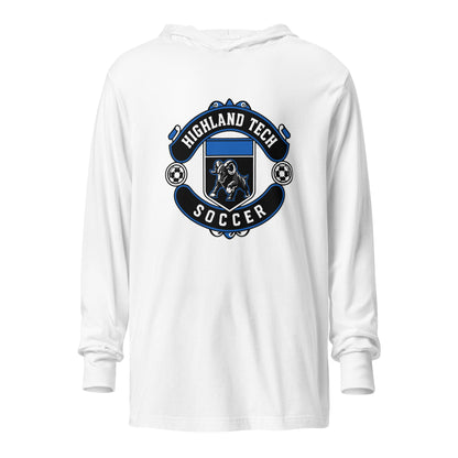 Performance | Hooded Long Sleeve T Shirt | Highland Soccer | Emblem Logo