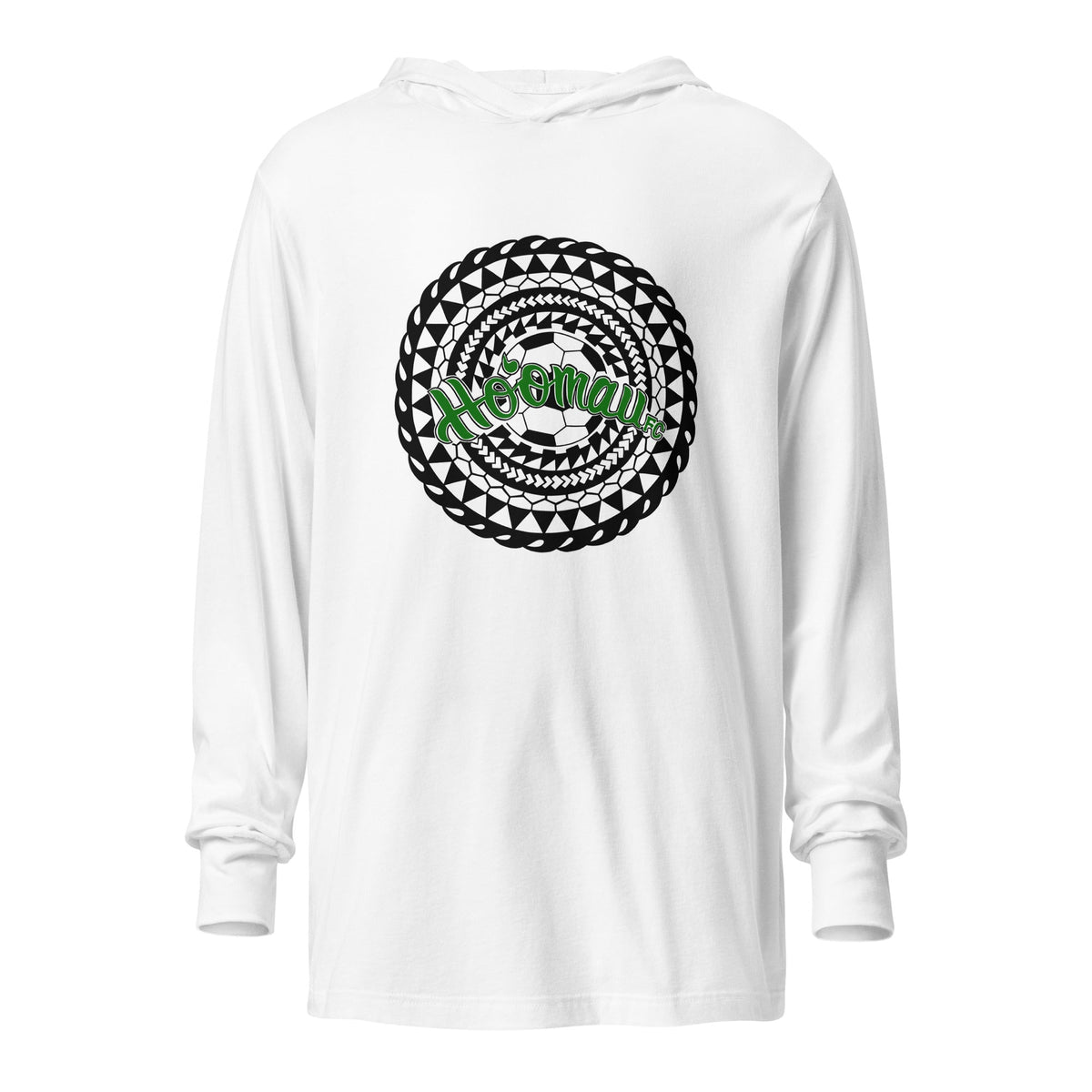 Performance | Hooded Long Sleeve T Shirt | Hoomau FC | Emblem Logo