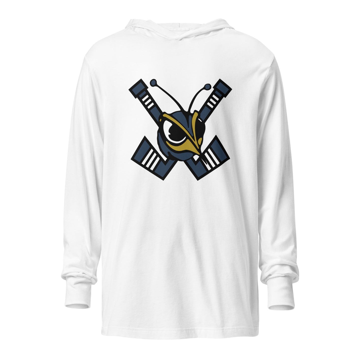 Performance | Hooded Long Sleeve T Shirt | HORNETS | Emblem Logo