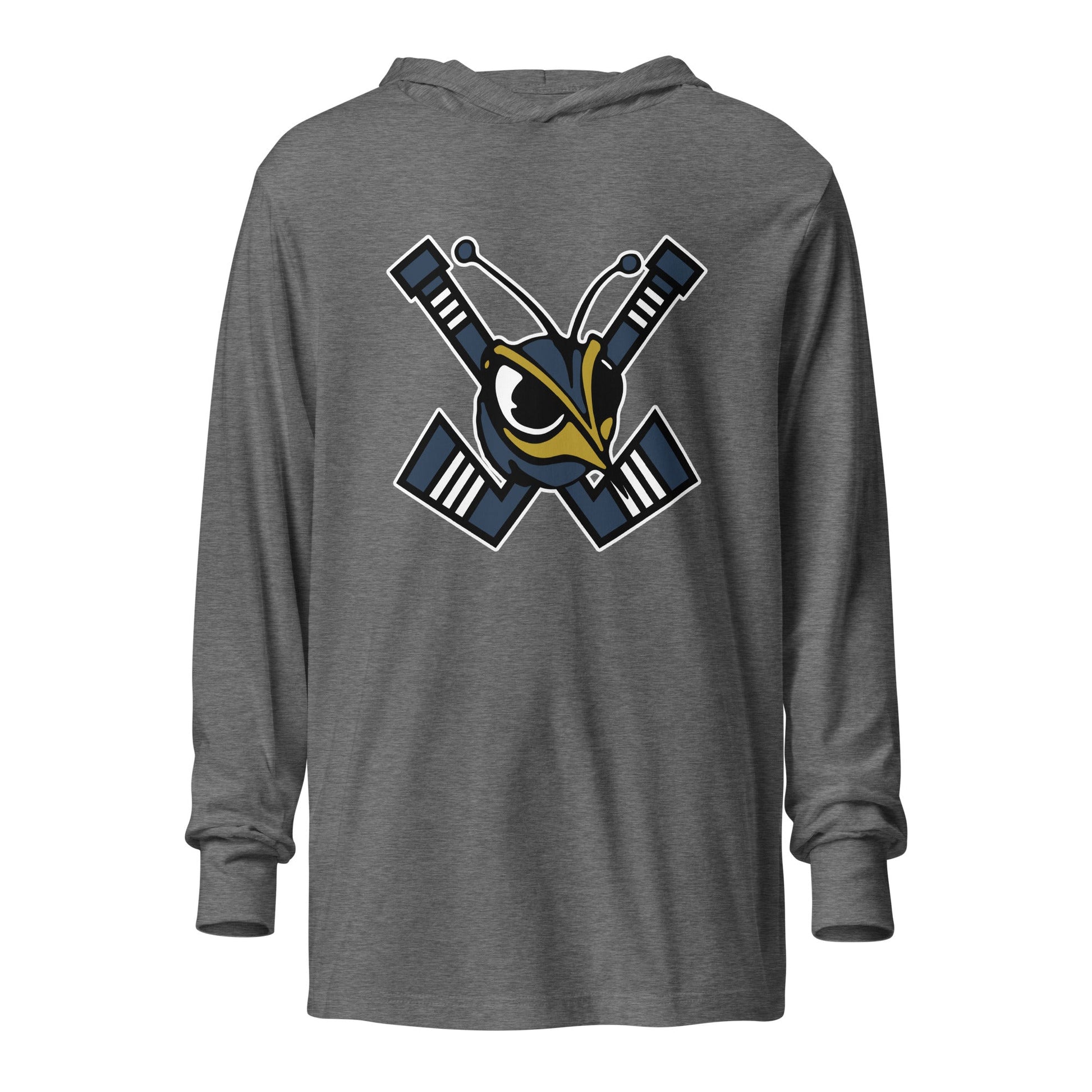 Performance | Hooded Long Sleeve T Shirt | HORNETS | Emblem Logo