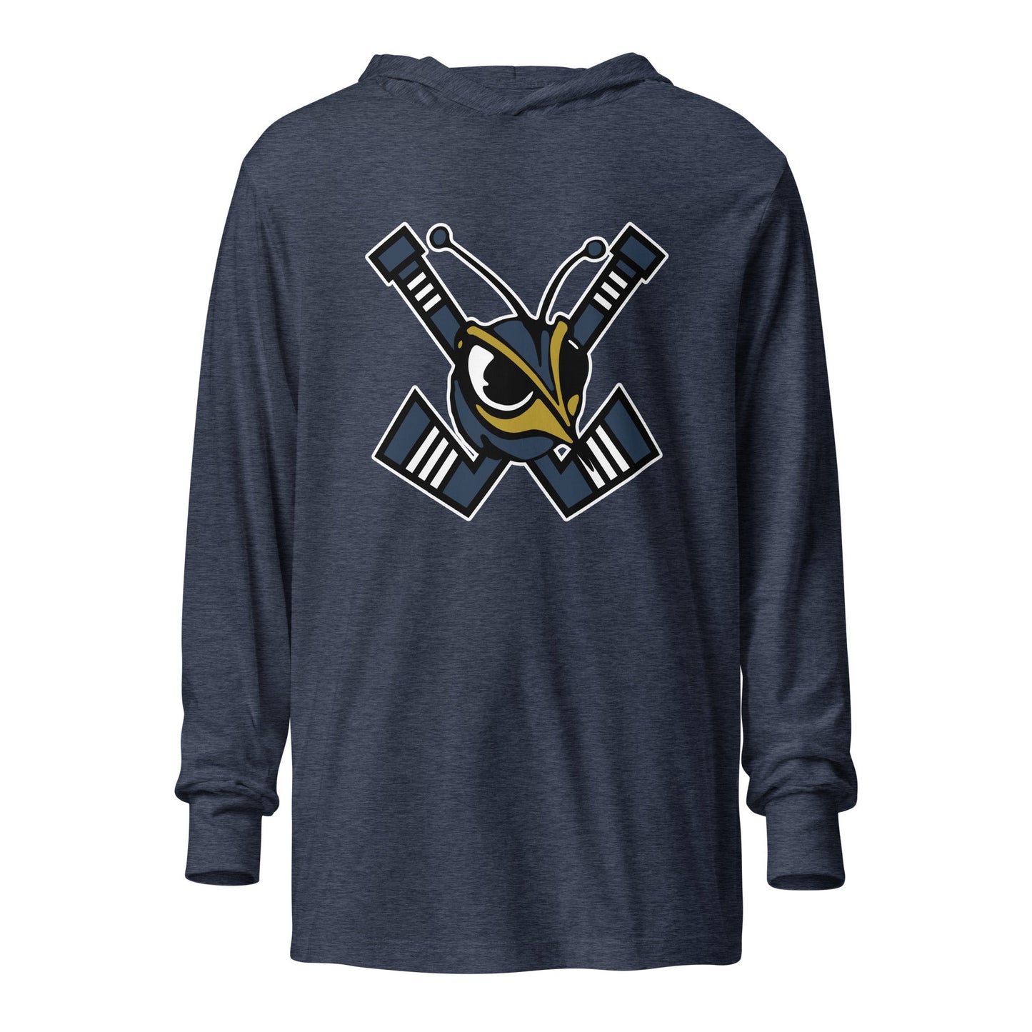 Performance | Hooded Long Sleeve T Shirt | HORNETS | Emblem Logo