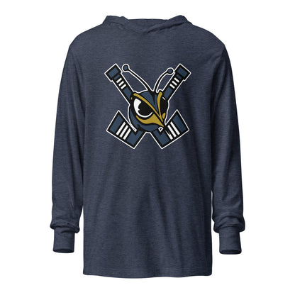 Performance | Hooded Long Sleeve T Shirt | HORNETS | Emblem Logo