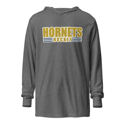 Performance | Hooded Long Sleeve T Shirt | HORNETS | Hive Elite Logo