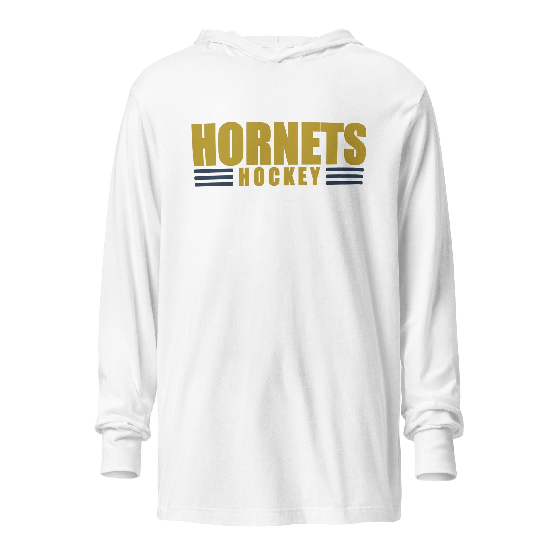 Performance | Hooded Long Sleeve T Shirt | HORNETS | Hive Elite Logo