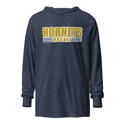Performance | Hooded Long Sleeve T Shirt | HORNETS | Hive Elite Logo