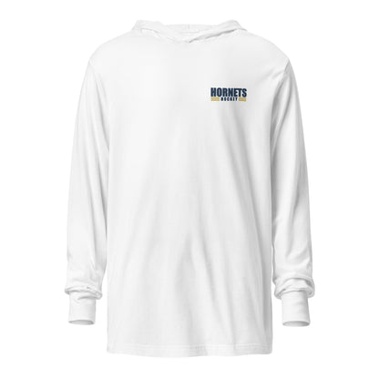 Performance | Hooded Long Sleeve T Shirt | HORNETS | Modern Script Logo
