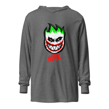 Performance | Hooded Long Sleeve T Shirt | HOTBOYZ | Giggle Flame Logo