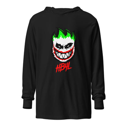 Performance | Hooded Long Sleeve T Shirt | HOTBOYZ | Giggle Flame Logo