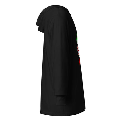 Performance | Hooded Long Sleeve T Shirt | HOTBOYZ | Giggle Flame Logo