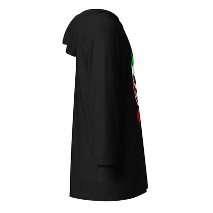 Performance | Hooded Long Sleeve T Shirt | HOTBOYZ | Giggle Flame Logo
