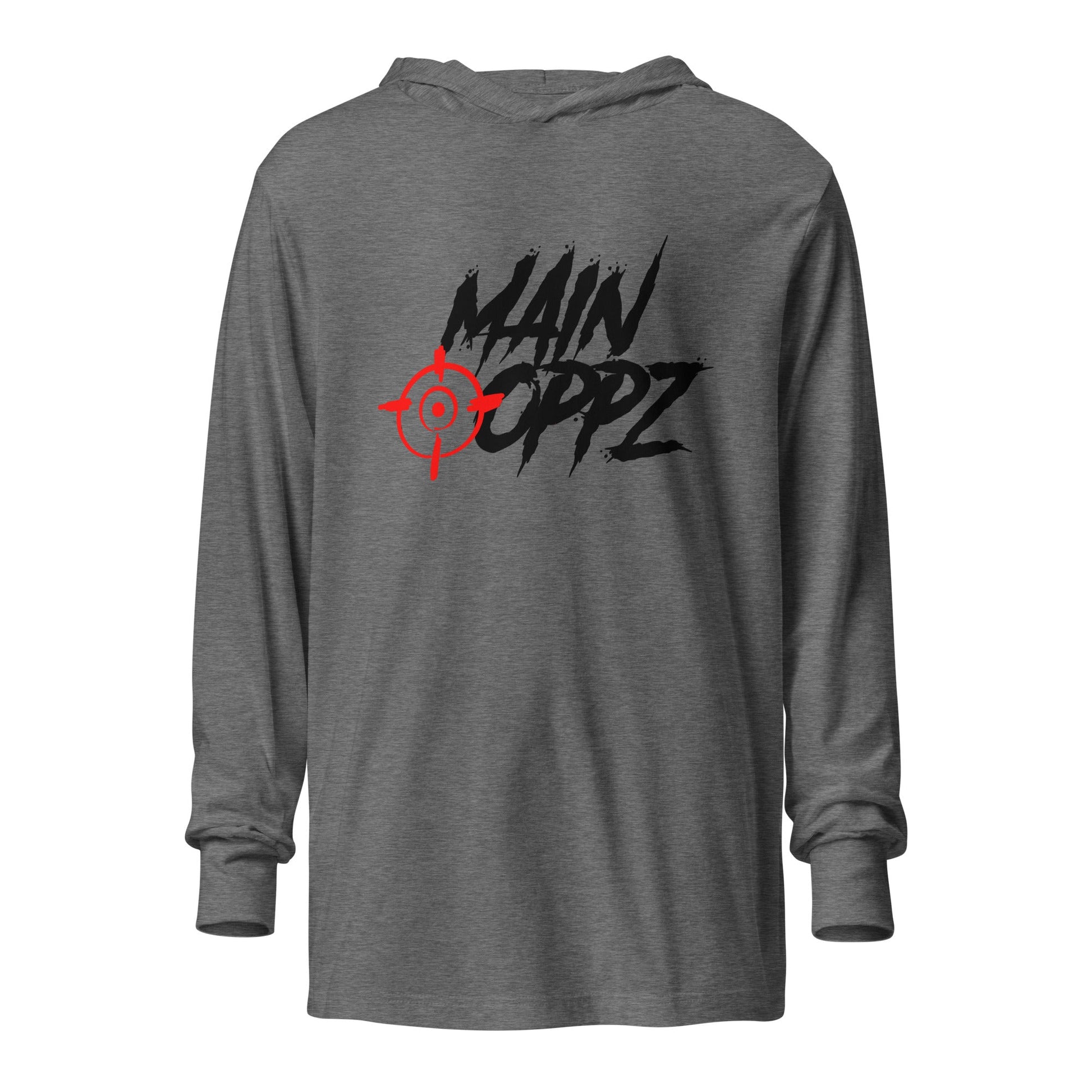 Performance | Hooded Long Sleeve T Shirt | HOTBOYZ | Targeted Oppz Logo