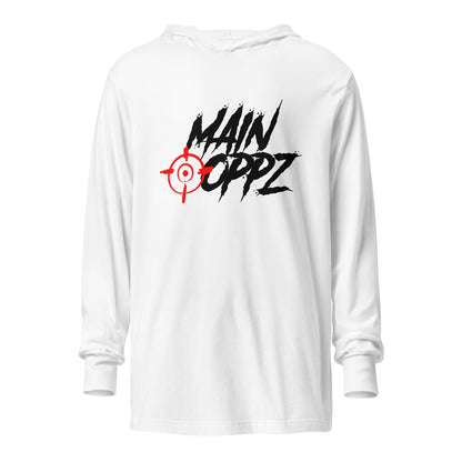 Performance | Hooded Long Sleeve T Shirt | HOTBOYZ | Targeted Oppz Logo