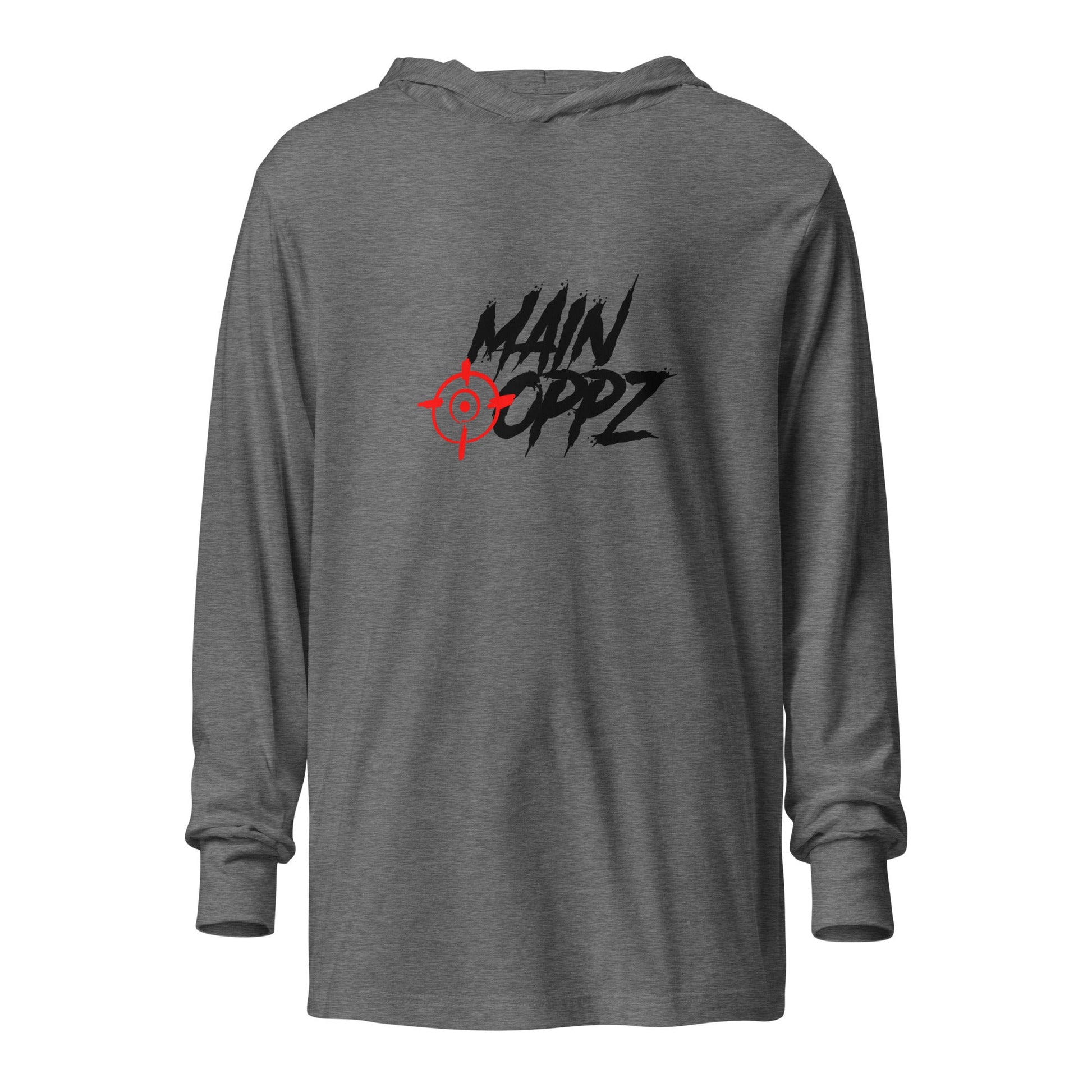 Performance | Hooded Long Sleeve T Shirt | HOTBOYZ | Targeted Oppz Logo